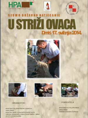 6. državno natjecanje u striži ovaca, Drniš 2014.